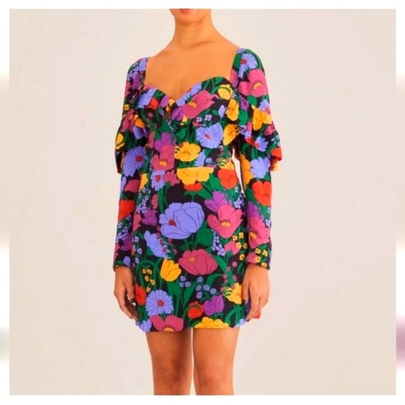 NWT Farm Rio Women's Floral Dress - Multicolor - Picture 5 of 13